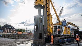 Rotary drilling rig & bored pile machine uses the most modern technology to get great efficiency