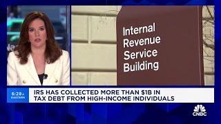 IRS has collected more than $1 billion in tax debt from high-income individuals