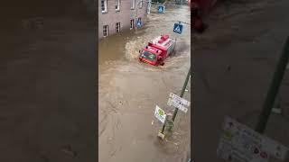 Flutkatastrophe in NRW Aachen/Stolberg die Feuerwehr ist Machtlos