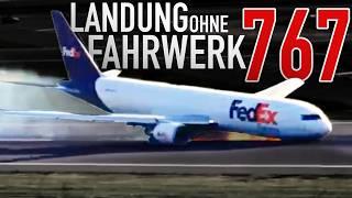 Landung ohne Fahrwerk! FedEx 767 landet auf der Nase! AeroNews