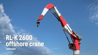 Maritime offshore highlight - Ram luffing knuckle boom crane RL-K 2600 | Liebherr