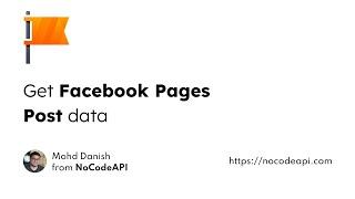 Facebook Pages API without code — NoCodeAPI