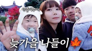 [러너꽃빈vlog] 15개월 첫 단풍 나들이! 단풍이 뭐예요? 먹는 건가?