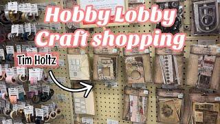 Hobby lobby craft shopping // Tim holtz & other papercrafting