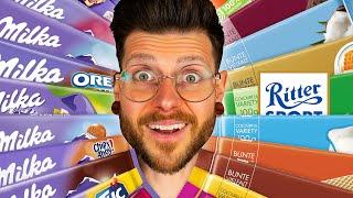 MILKA vs RITTER SPORT! | 40 Chocolate Bar Showdown