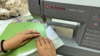 Easy sewing idea from leftover fabric. Patchwork for beginners.