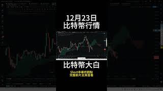 12月23日short 比特幣如期暴跌，下跌擴散形態走出了嗎？回調會跌至哪裏，什麽位置可以接多？ #btc #以太坊 #eth #投資 #數字貨幣 #技術分析 #比特幣 #合約 #比特币