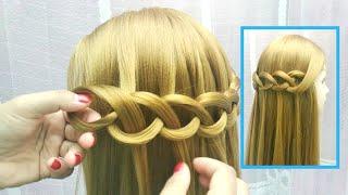 Loop Waterfall braid Nice Hairstyle Part 2