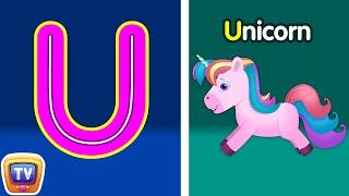 Tracing Uppercase and Lowercase Letters - Letter Uu and Letter Vv - ChuChuTV Toddler Learning Videos