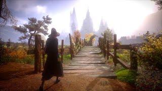 [ Hogwarts Legacy ] Walk to Hogwarts Castle through a Beautiful Autum Landscape along a River