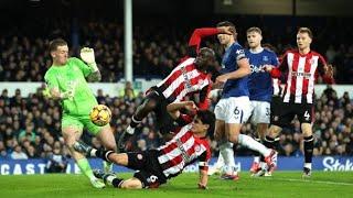 Brentford's CHRISTIAN NØRGAARD SENT OFF WITH RED CARD vs Everton | Nørgaard foul on Jordan Pickford