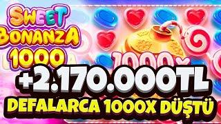 Sweet Bonanza 1000 Yeni Oyun  GÖKTEN 1000X YAĞDI! | +2.170.000 TL KAZANDIK!