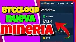 BTCCLOUD NUEVA MINERIA EN LA NUBE (MINAR CRIPTOS GRATIS)