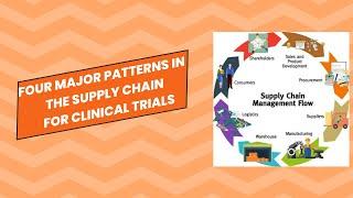 Four major patterns in the supply chain for clinical trials