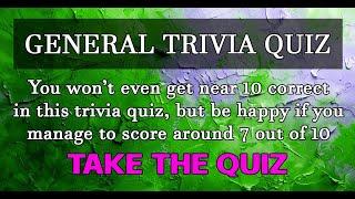 General trivia quiz