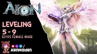 Aion Classic - Leveling 5-9, Elyos Mage (No commentary + basic tips)