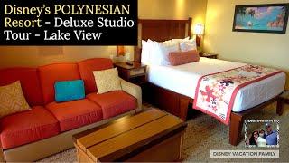 Disney's POLYNESIAN RESORT Deluxe Studio Room Tour | Lake View