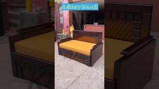 New Design 2023 - Sofa cum Bed Wooden | 2 in 1 Sofa Bed | Interior Designer in Bangalore #shorts