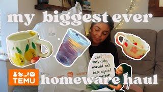 my biggest ever TEMU homeware haul ️