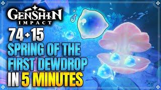 Spring of the First Dewdrop Locations | Fast & Efficient | Navia Ascension Materials【Genshin Impact】