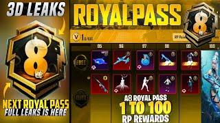 A8 Royal Pass 1 To 100 RP 3D Leaks Is Here | Upgrade Gun & Free Vehicle Skin | PUBGM