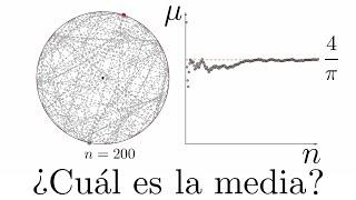 4/π = Distancia Media de Dos Puntos en una CIRCUNFERENCIA