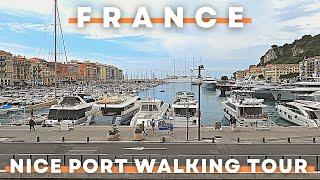 NICE FRANCE 2022 BEACH SIDE WALKING TOUR AROUND NICE Port Lympia AND CASTEL HILL | 4K UHD 60FPS