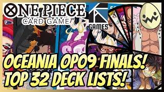 One Piece Card Game:@Tak-GamesAu Oceania OP09 Finals! Top 32 Deck Lists!