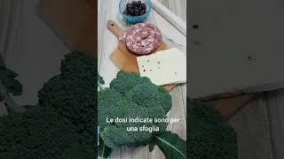 Sfoglia ripiena con broccoli e salsiccia