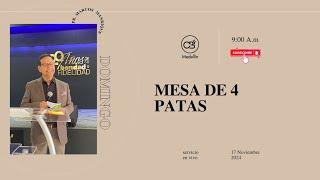 Servicio Domingo  | 17 de Noviembre | Una mesa de 4 patas