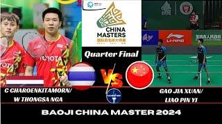 S F | C CHAROENKITAMORN/W THONGSA NGA (THA) vs GAO J X/LIAO P Y (CHN)[MD] BAOJI CHINA MASTER 2024