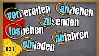 The meaning of German prefixes for Separable Verbs | Trennbare Verben