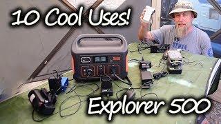 10 COOL Ways The JACKERY EXPLORER 500 Will CHANGE YOUR LIFE Camping Off The Grid!