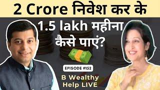 How to Invest a Lump Sum for Monthly Income in 2024 | B Wealthy LIVE With Viral Bhatt Money Mantra