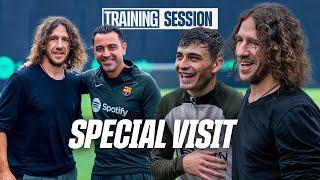 PUYOL RETURNS HOME | FC Barcelona training 