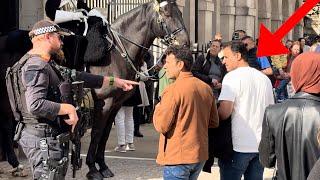 Armed Officers Steps in as Several Tourists Flout the New White Line Rule Unchallenged