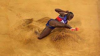 Jasmine Moore FIRST U.S. woman to compete in the triple jump And takes Bronze ..