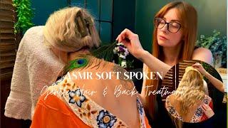 ASMR Soft Touch Session Real Person | Hair Play, Jade Comb, Back, Neck & Scalp Attention-Soft Spoken