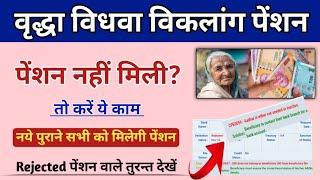 जिनको पेंशन नहीं मिली वो करें ये काम | up pension kab aaegi | vridha pension kab aaegi