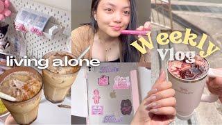 WEEKLY VLOG ️ • college diaries: hatch coffee, sunday resets, nail appointments, cookings & more