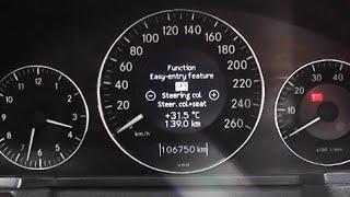Hidden Function Easy-Entry Feature on Mercedes E-Class W211, W219 / Easy planting of cars