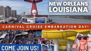 Carnival cruise embarkation day New Orleans 2024