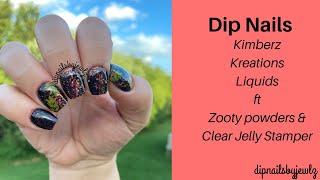 Dip Nails l Kimberz Kreations Liquids l 1st Fall Mani