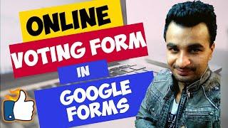 How to create online voting form in Google forms || Complete tutorial