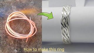 Twisted Silver Ring || Sterling Silver Ring || Jewellery making @arshadjewelleryworkshop4473