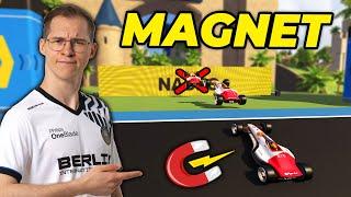 I tried to beat TrackMania with Magnetic Blocks!