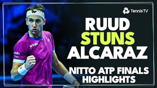 Casper Ruud STUNS Carlos Alcaraz! | Nitto ATP Finals 2024 Highlights