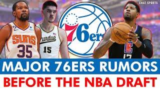 MAJOR 76ers Rumors Heading Into NBA Draft: Kevin Durant TRADE? Paul George Update, Draft Zach Edey?