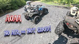 That ended our day! - Polaris scrambler XP 850 - Can Am Renegade 1000xxc - AOAA