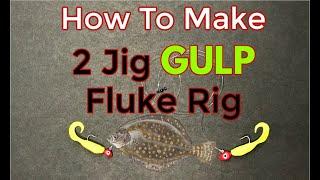 Simple 2 Jig Gulp Rig for Fluke - Flounder works great from Shore or Beach